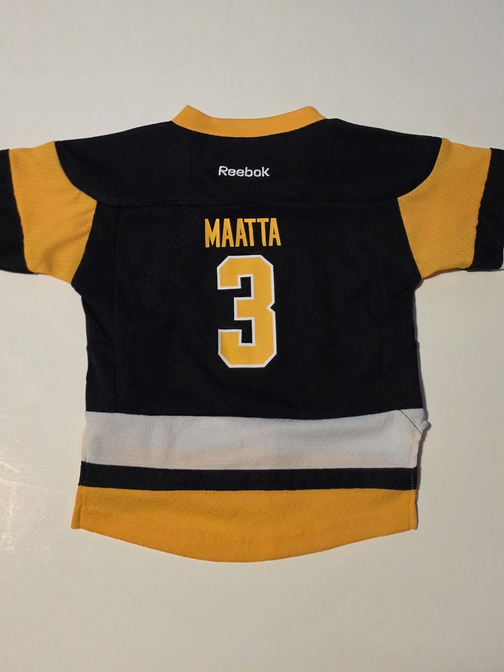 Reebok Penguins Jersey Youth 12-24M #3 Maatta